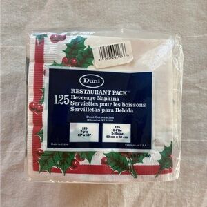 SEALED Vintage Duni Holiday Festive Christmas Party Napkins American USA Made